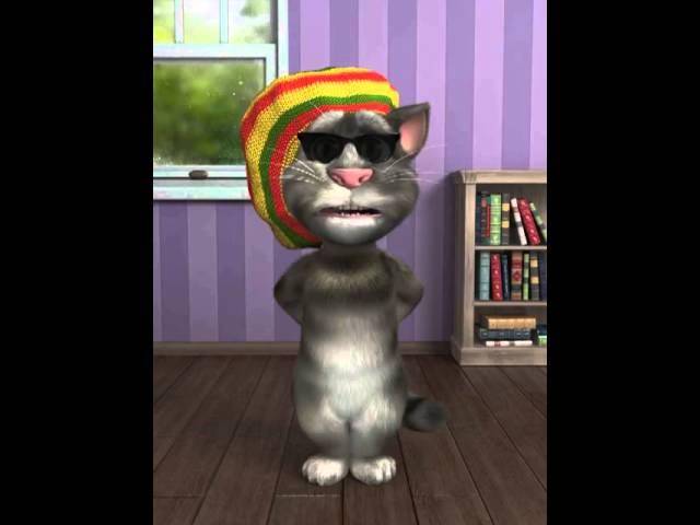 Talking Tom играет  на губной гармошке