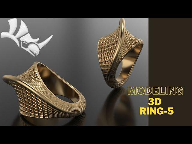 Ring 5 Modeling 3D With Rhinoceros||#3d #rings #jewellery #design #rhino #rhinoceros #matrix