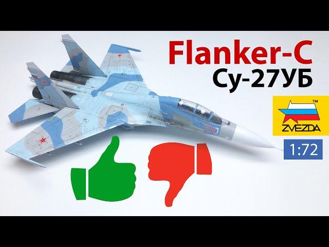 Review Flanker-C scale model by Zvezda. Advantages and disadvantages