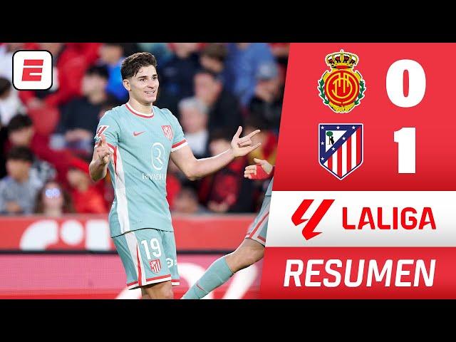 ATLÉTICO DE MADRID GANÓ con GOL DE JULIÁN ÁLVAREZ y asistencia de Simeone 1-0 vs MALLORCA | La Liga