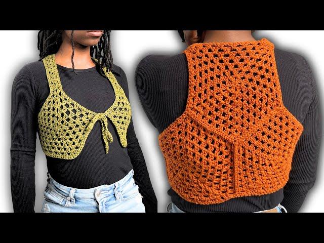 Crochet Pentagon Vest Tutorial