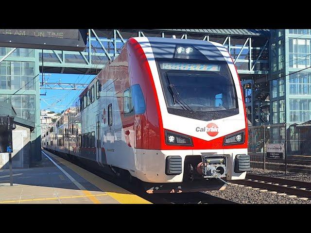 Caltrain Electric Train #120 Ride from Redwood City to Mountain View