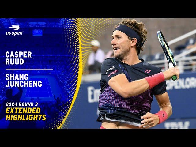 Casper Ruud vs. Shang Juncheng Extended Highlights | 2024 US Open Round 3