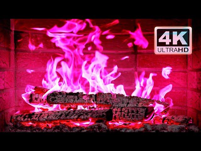  PINK FIREPLACE 4K Ultra HD