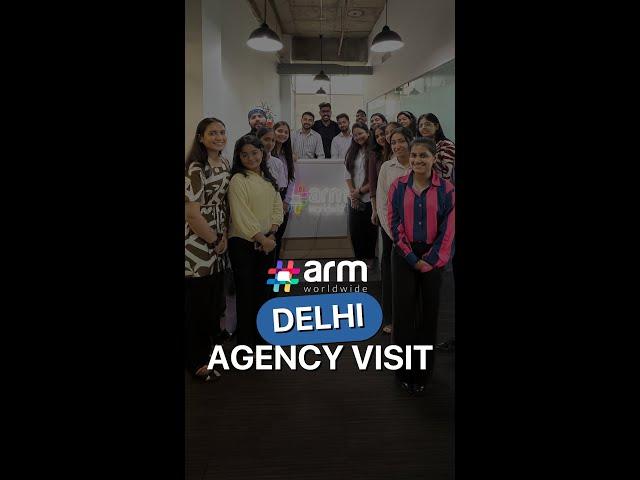 Agency Visit at ARM Worldwide | IIDE Delhi #agency #digitalmarketing