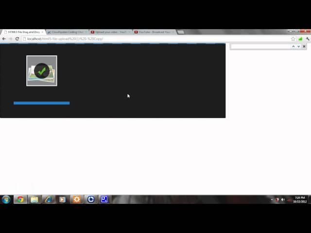 upload file using jquery drag and drop