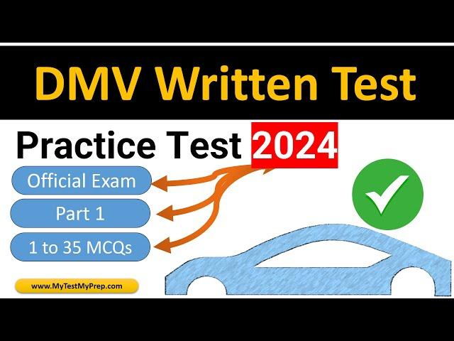 DMV Written Test 2024 Permit Practice Test Questions Answers