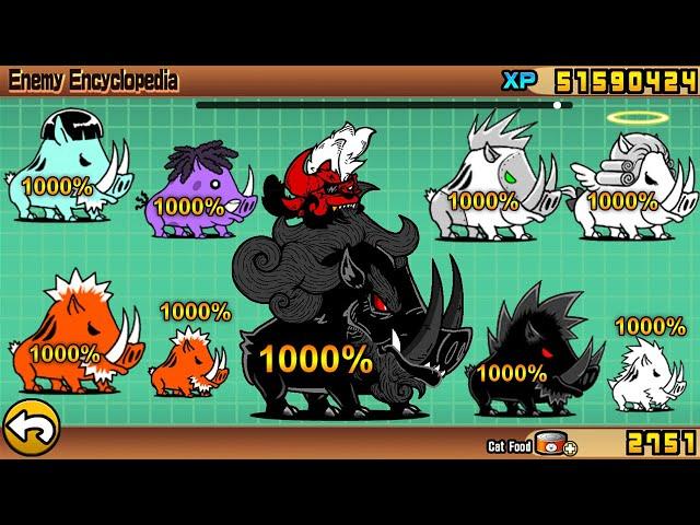 The Battle Cats - Enemies at 1000% (Part 19) All Bore!