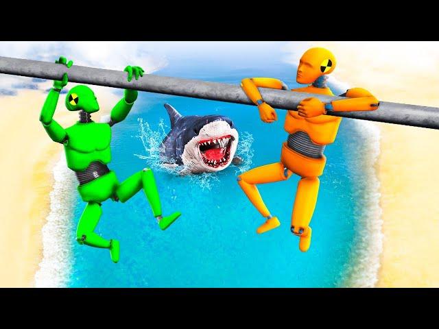 GTA 5 Crash Test Dummy – Crazy Ragdoll Falls [Funny]