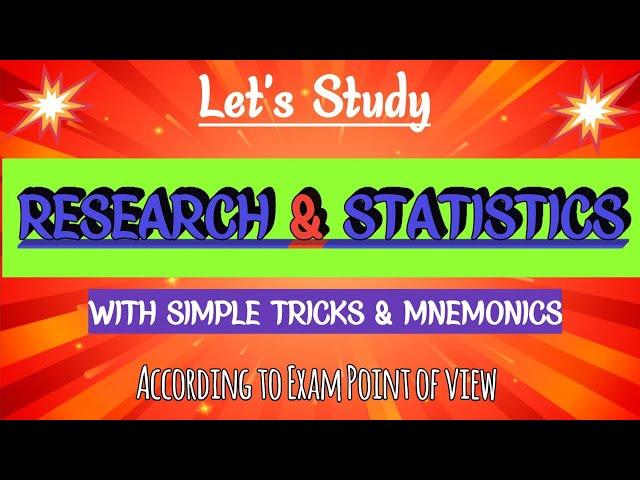 How to Study Research & Statistics for exam ।। BAMS final year ll According to exam point of view