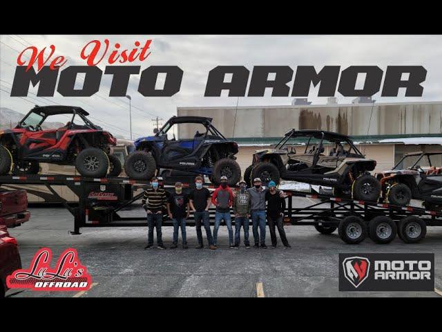 We meet the crew at Moto Armor! Guide to Utah riding Shared and Amy's 4 seater name announced