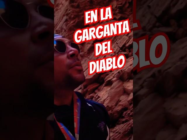 Esta formación geológica es impresionante #ruta68 #gargantadeldiablo #motoviajes #cafayate #trekking