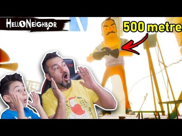 HELLO NEIGHBOR KAZIM USTA 500 METRE BOYUNDA DEV OLDU! | HELLO NEIGHBOR #12