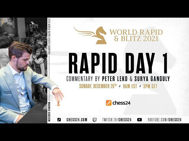 World Rapid Chess Championship | Day 1 | Peter Leko & Surya Ganguly