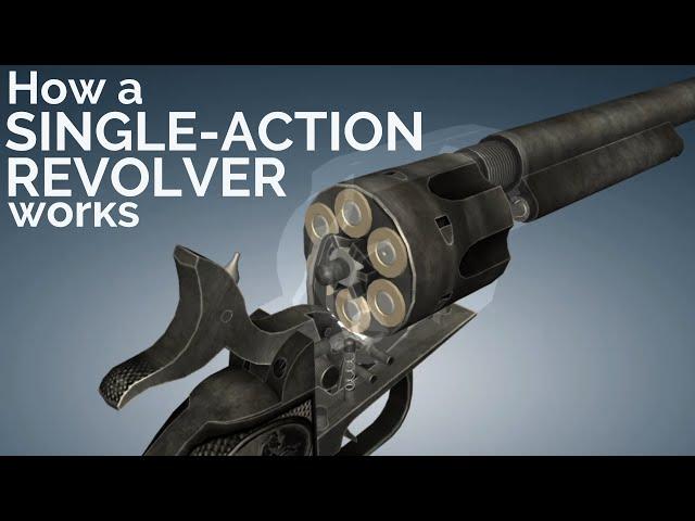 3D Animation: How a Single-Action Revolver works