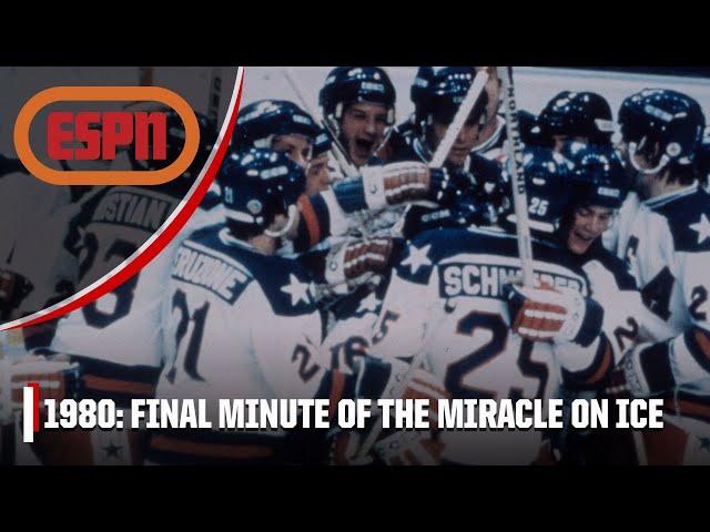 FINAL MINUTE of the Miracle on Ice ️ | Iconic Moments