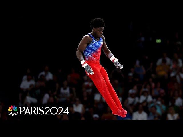 Frederick Richard GOES BIG on high bar during all-around final | Paris Olympics | NBC Sports