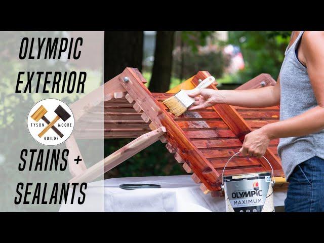 Weatherproofing Exterior Swings with Olympic Stains and Sealants