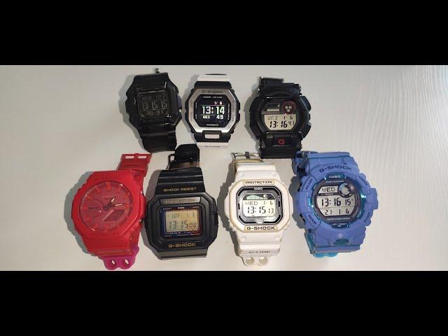 Comparison of Casio G-Shock watch models