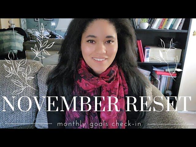 november planning and monthly review | goals check-in