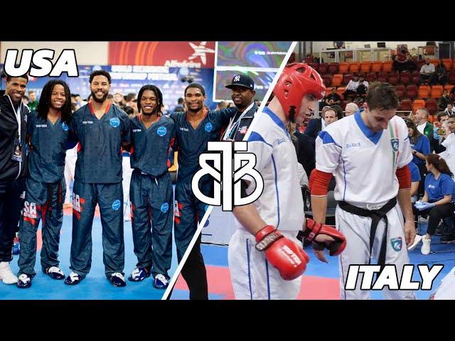 USA V's Italy WAKO Kickboxing World Team Finals Point Fighting 2023