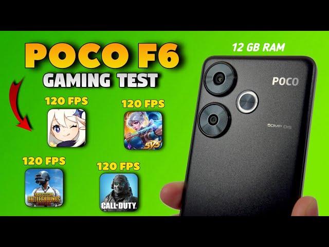 POCO F6 Gaming Test? | PUBG MOBILE, MLBB, CODM, GENSHIN IMPACT | POCO CARNIVAL 2024