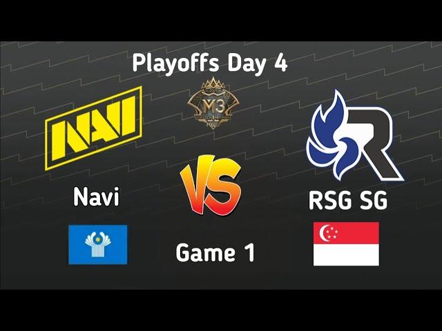 RSG SG Vs NAVI Playoffs Day 4 Game 1 | M3 World Championship