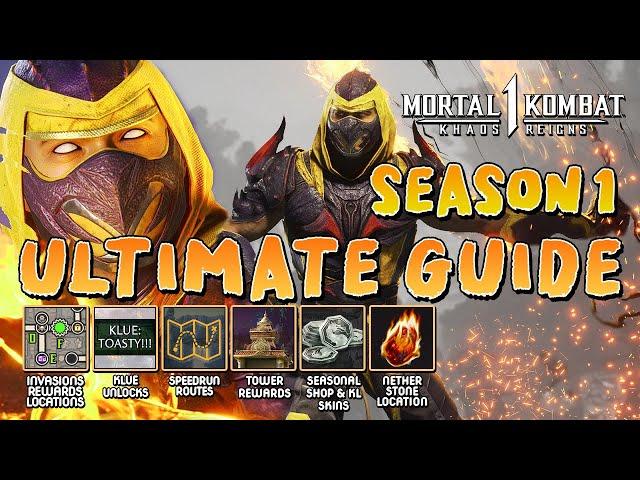 MK1 Season 1 Ultimate Guide: Invasions Maps, Klues, Skins, Towers & More (S9)