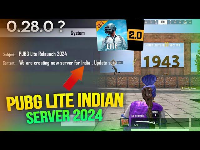 Pubg Mobile Lite India Relaunch 2024 | Pubg Lite 0.28.0 Update | Pubg Lite New Update @ScarFall2.0