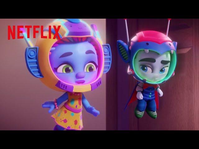 The Super Monsters Try to Catch A Dinosaur  | Super Monsters | Netflix Jr