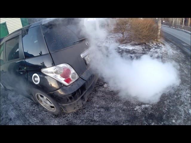 Раскоксовка двигателя Toyota Ist.Нефтяник приехал цацками хвастаться.С наступающим всех 23 февраля!)