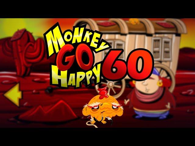 Игра "Счастливая Обезьянка 60" (Monkey GO Happy 60) - прохождение