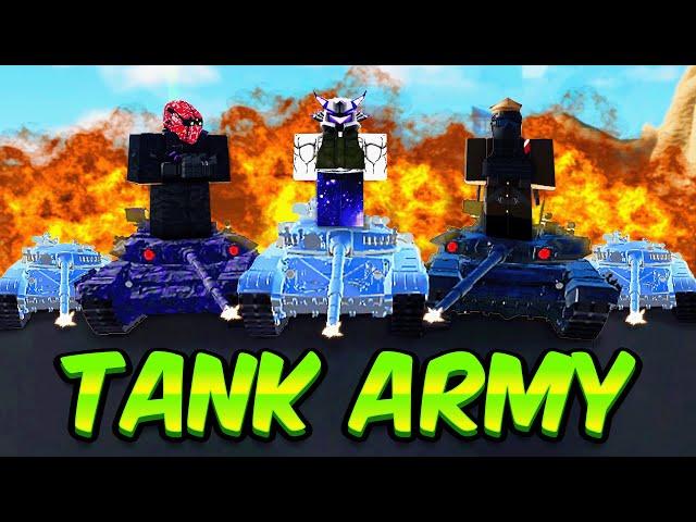 I Created A Giant Army Of Tanks In War Tycoon!