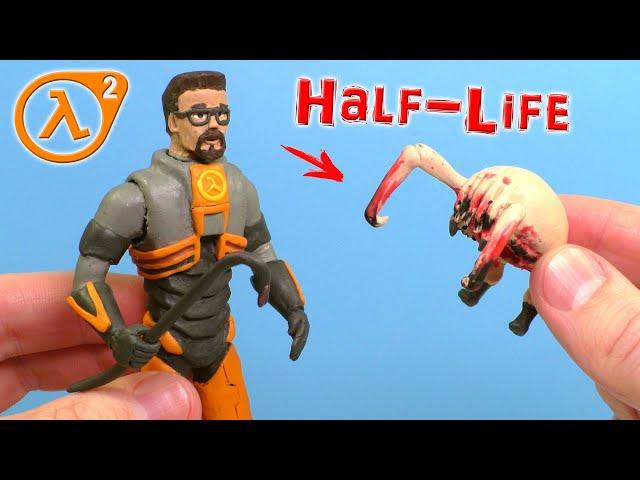 Making Gordon Freeman and Headcrab from game Half-Life 2 with Clay