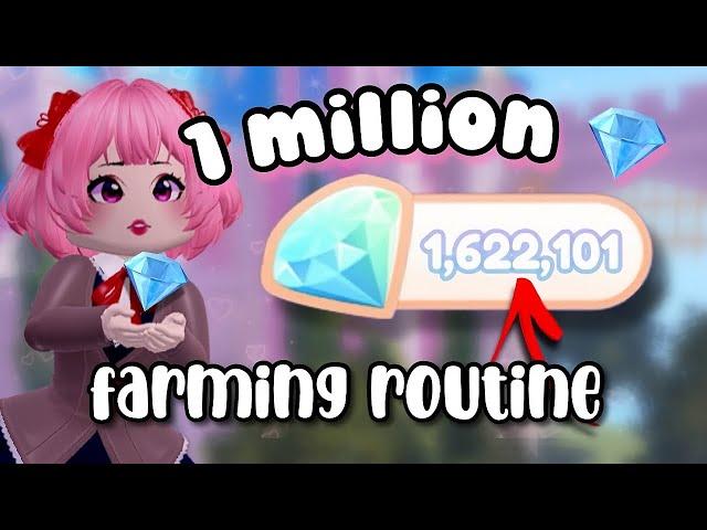 My Diamond Farming Routine / how i got a MILLION diamonds fast in Royale high