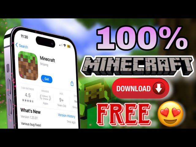 Download Minecraft Mobile on IOS 2024  !