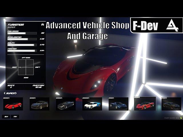 FiveM ESX/QBCore Advanced Vehicle Shop & Garage (Need For Speed Inspired)