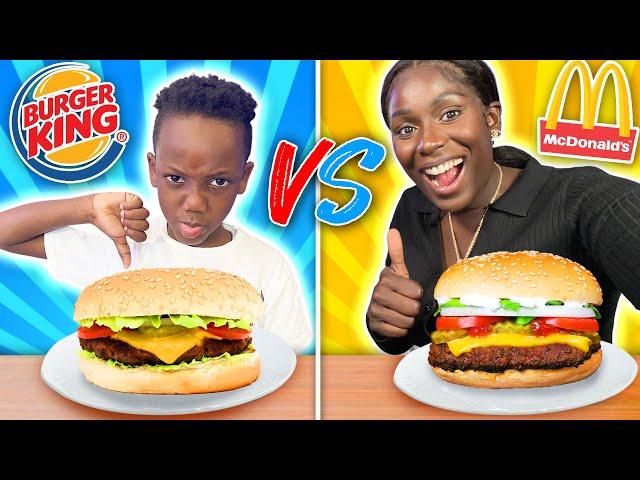 BURGER KING VS MCDONALDS FOOD CHALLENGE