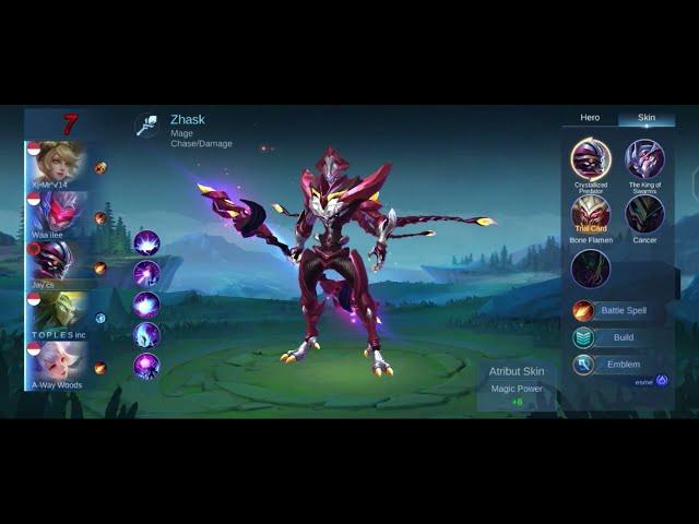 Gameplay Zhask diBrawl Uuenaknya[best build zhask][build zhask tersakit  2024 terbaru]