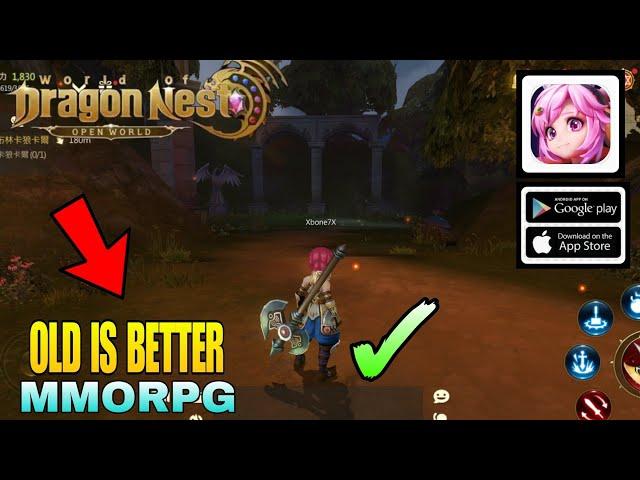 World of Dragon Nest  Gameplay |This Version is Great Old But Gold | MMORPG For Android/ios 2023