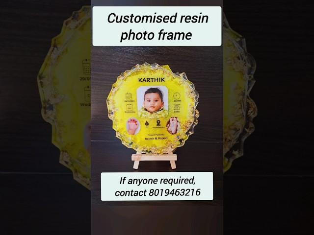 Customised resin photo frames