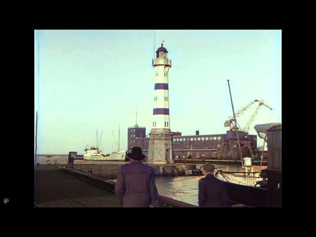 Malmö lighthouse 16 mm film colorized