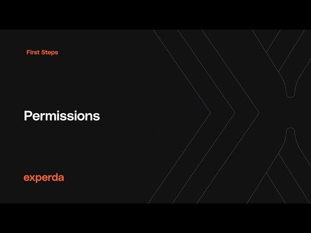 Permissions - Security Roles In Experda