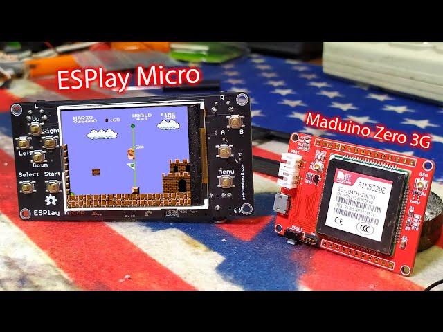 ESPlay Micro-игровая консоль ESP32. Maduino Zero 3G SIM5320