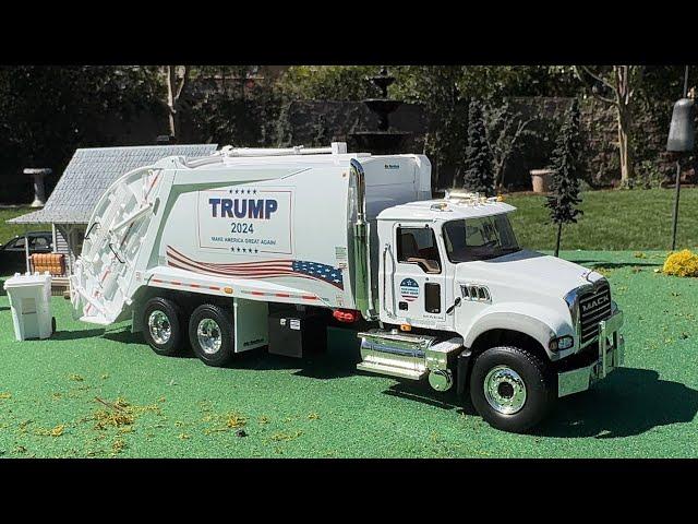 Replica Garbage Truck- Trump’s VIRAL “Dump Biden” Trash Truck In Action