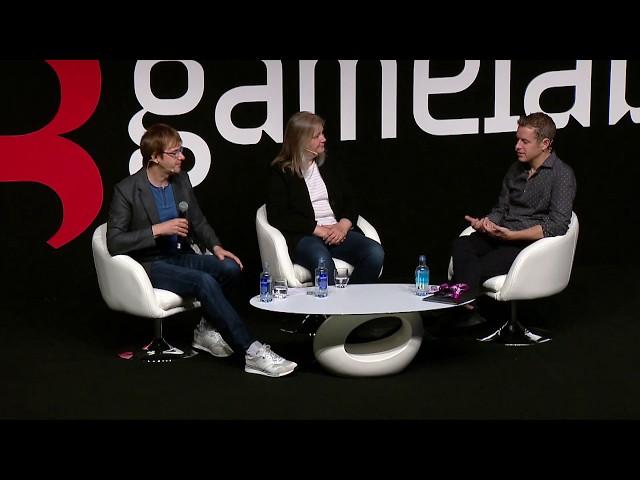 #Gamelab2018 - Amy Hennig and Mark Cerny along the History of Games with Geoff Keighley