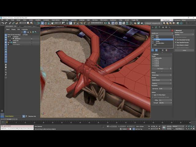 3DS Max Conform Ties