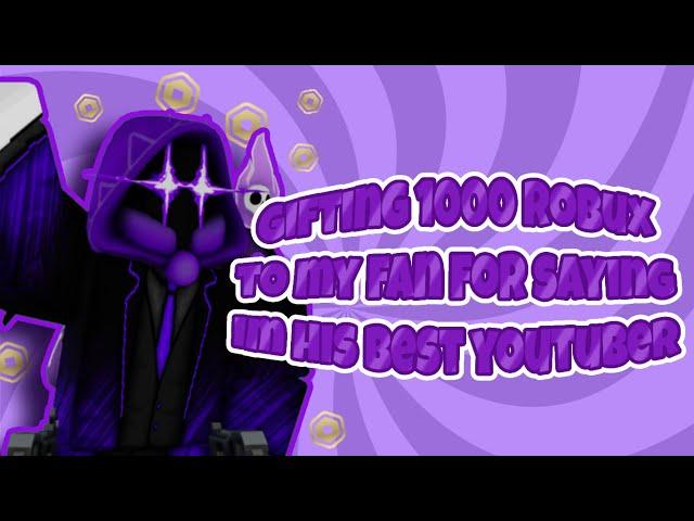 I GAVE HIM 1000 ROBUX!!!! (Pls Donate) - CyberRBLX