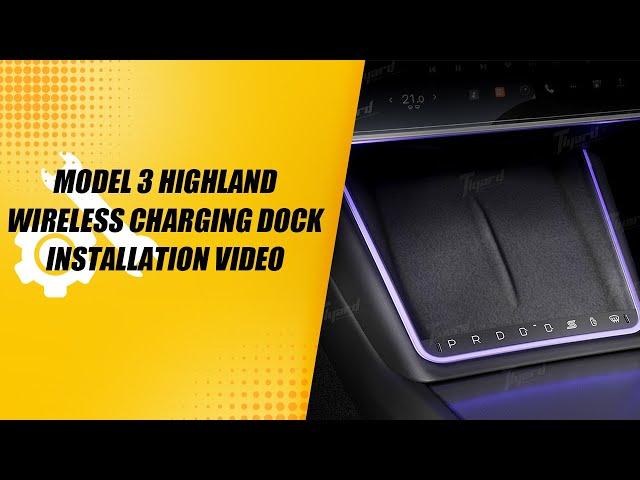 Tlyard Model 3 Highland Wireless Charging Dock with Ambient Light installation video