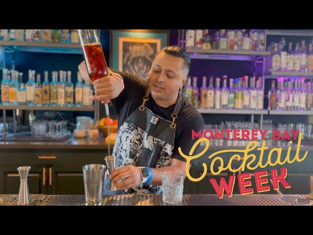 Oaxacaloha Cocktail at Copal - Santa Cruz with bartender Andy Garcia